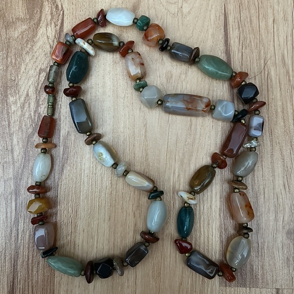 Agate gemstone necklace - Picture 3 of 8